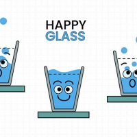 SMILING WATER GLASS