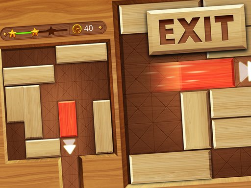 EXIT : unblock red wood block Online