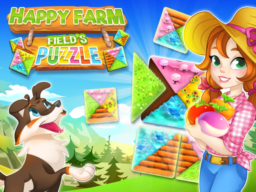 Happy Farm: fields puzzle Online
