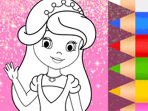 Princess Coloring Glitter - Art Game Online